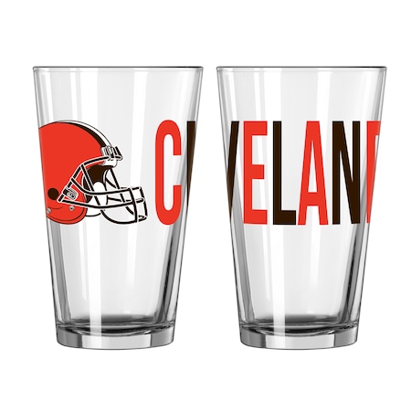 16OZ NFL/BROWNS 15 OVRTM PINT